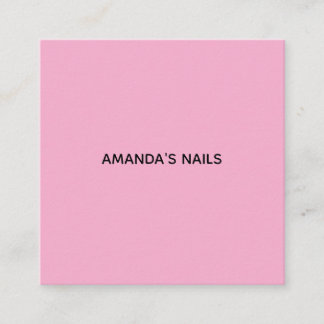 イゴール・アダモビッチによるAMANDAS NAILSの名刺 スクエア名刺