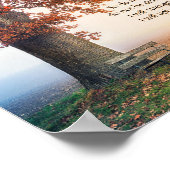 イサイカスタムア感動的バイブルの聖句 ポスター (角)