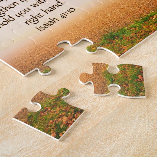 イサイカスタムヤ感動的アの聖書の聖句41:10 ジグソーパズル (側面)