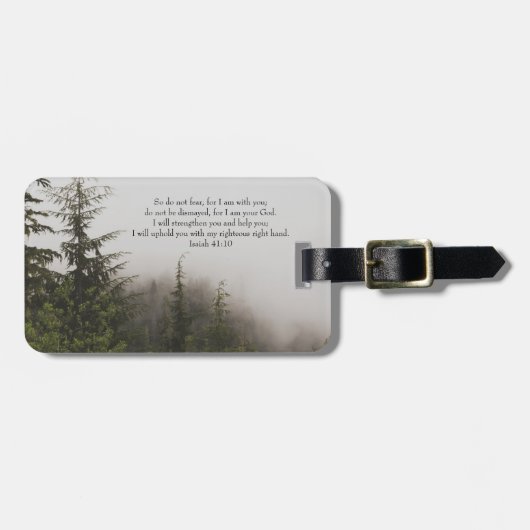 イサイ感動的ヤの荷物タグからの聖書の詩 ラゲッジタグ (正面横)