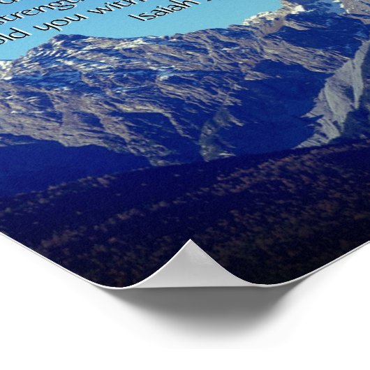 イサイ感動的ヤ聖書の聖句 ポスター (角)