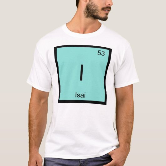 イサイ 元素記号 周期表 Tシャツ (正面)