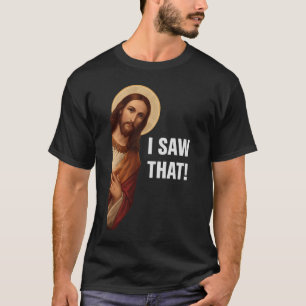 イサオタ、イエス様が見てる、イサオタ イエス様 ミーム Tシャツ
