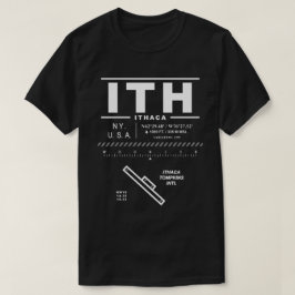 イサカトンプキ国際的ンス空港ITH Tシャツ