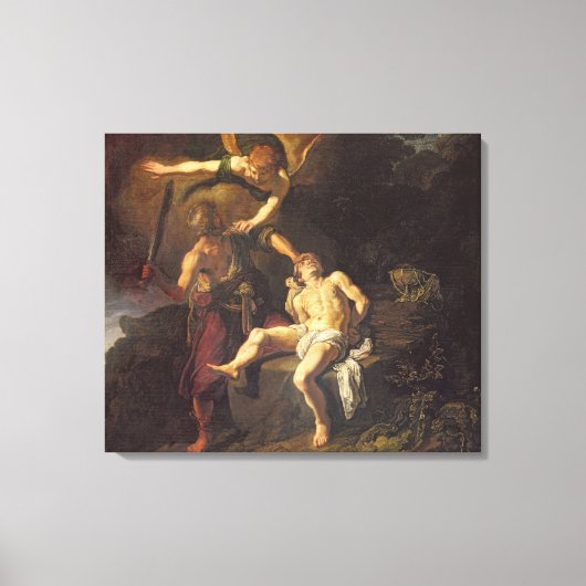 イサクの犠牲， 1616 キャンバスプリント (正面)