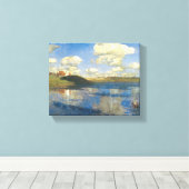 イサク・レビタン「湖」有名絵画な キャンバスプリント (インサイチュ (ウッドフロア))