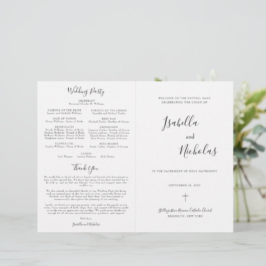 イサベラカトリック結婚式 プログラムフルマス (スタンド正面)