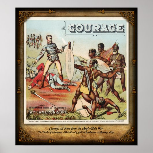 イサンドロワナでのメルビルとコギルの死 ポスター (正面)