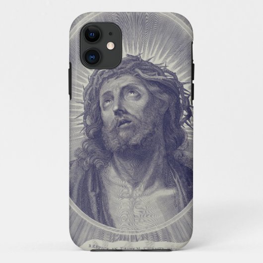 イザヤス・キリストの聖顔と茨の冠アート Case-Mate iPhoneケース (裏面)