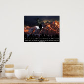 イザイ40:31聖なる書物、 経典イーグルポートレート ポスター (キッチン)