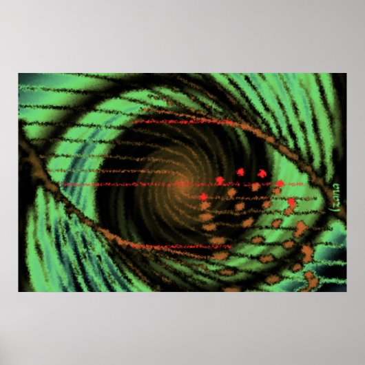 イザナによる眼球渦 ポスター (正面)