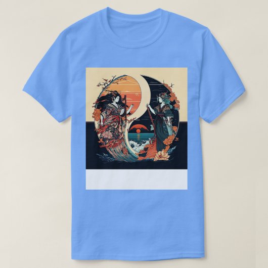 イザナギ伊邪那美浮世融合 Tシャツ (デザイン正面)