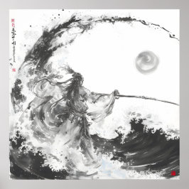 イザナミ・イザナギ白黒槍 ポスター
