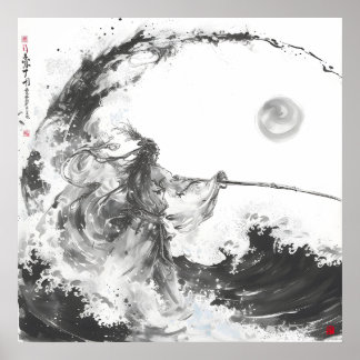 イザナミ・イザナギ白黒槍 ポスター