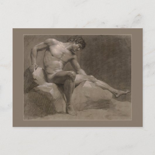 イザビーの席に着いた男 ポストカード (正面)