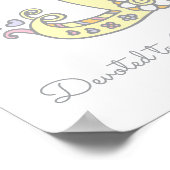 イザベラのイニシャル落書きアート名前の意味 ポスター (角)