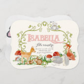 イザベラの上100のベビーの一流の女の子の誕生の発表 案内状 (正面/裏面)