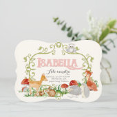 イザベラの上100のベビーの一流の女の子の誕生の発表 案内状 (スタンド正面)