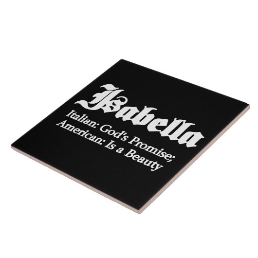 イザベラの意味 タイル (側面)