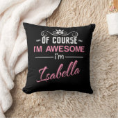 イザベラもちろん私は素晴らしイザベラの名前だ クッション (ブランケット)