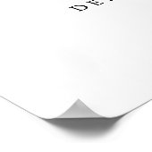 イザベラエレガントグリーンリーブライダルシャワーへようこそ ポスター (角)