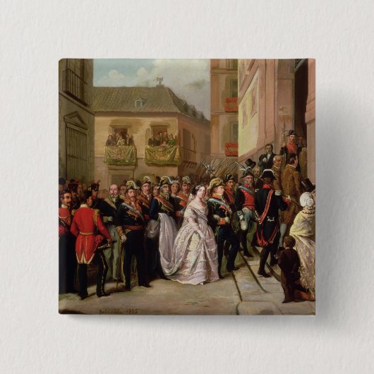 イザベラスペインおよび彼女の夫のII 缶バッジ (正面)