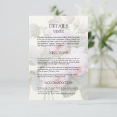 イザベラヴィンテージバラ結婚ズゲスト詳細カード エンクロージャーカード (スタンド正面)