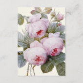 イザベラヴィンテージバラ結婚ズゲスト詳細カード エンクロージャーカード (裏面)