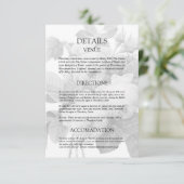 イザベラヴィンテージバラ結婚ズゲスト詳細カード エンクロージャーカード (スタンド正面)