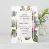 イザベラ2世、エレガントなフランスのヴィンテージ ローズ 招待状 (スタンド正面)