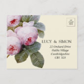 イザベラ2世 ヴィンテージ ローズ RSVP ポストカード (裏面)