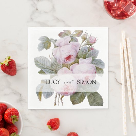 イザベラ、エレガントヴィンテージバラ スタンダードランチョンナプキン (インサイチュ)