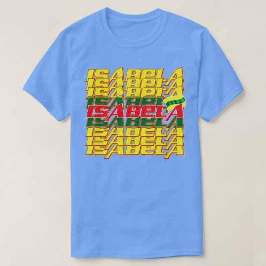 イザベラ カスケード テキスト 2 Tシャツ (デザイン正面)