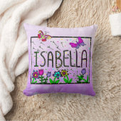 イザベラ – ザネームイザベラお洒落スケッチ クッション (ブランケット)