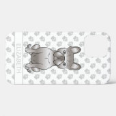 イザベラ フレンチブルドッグ かわいい犬 名前入り Case-Mate iPhoneケース (裏面 (横))