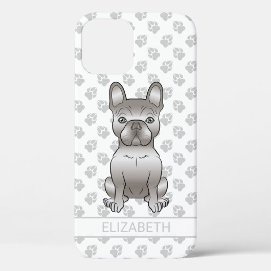 イザベラ フレンチブルドッグ かわいい犬 名前入り Case-Mate iPhoneケース (裏面)