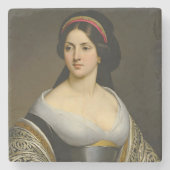イザベラ・マリー・ルソー 女性の肖像画 ストーンコースター (正面)