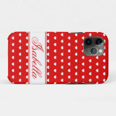 イザベラ – 名前テンプレート、フラッシュ赤と白 Case-Mate iPhoneケース (裏面(横))
