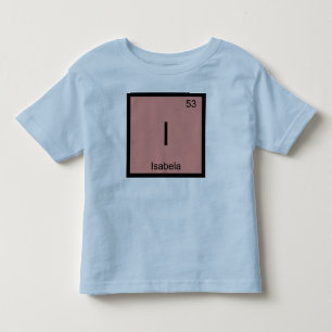 イザベラ 名前 化学 元素 周期表 トドラーTシャツ