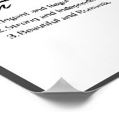 イザベラ、女の子のパーソナライズされた名前の定義 ポスター (角)