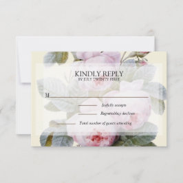 イザベラII、エレガントヴィンテージフランスのバラ 出欠カード