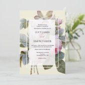 イザベラII、エレガントヴィンテージフランスのバラ 招待状 (スタンド正面)