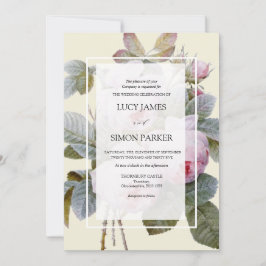 イザベラII、エレガントヴィンテージフランスのバラ 招待状