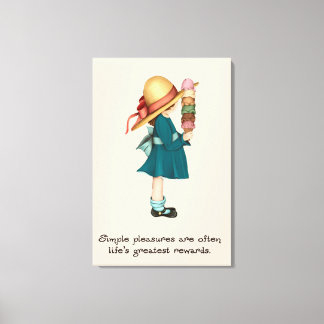 イザベルのアイスクリーム キャンバスプリント