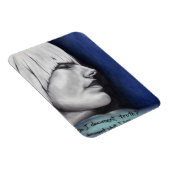 イザベルブロンドウーマンポートレートオリジナルアートスケッチ マグネット (右側)