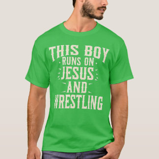 イザヤのレスリング信仰スポーツ少年 Tシャツ