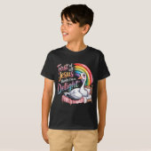 イザヤの最初のキリストは陽気なガチョウだと思っている 面白い Tシャツ (正面フル)