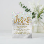 イザヤの聖句とイエス・クリスマス シーズンポストカード (スタンド正面)