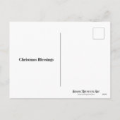 イザヤの聖句素朴ウッドランド・クリスチャン・クリスマス シーズンポストカード (裏面)