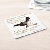 イザヤの聖句 スクエアペーパーコースター (アングル)